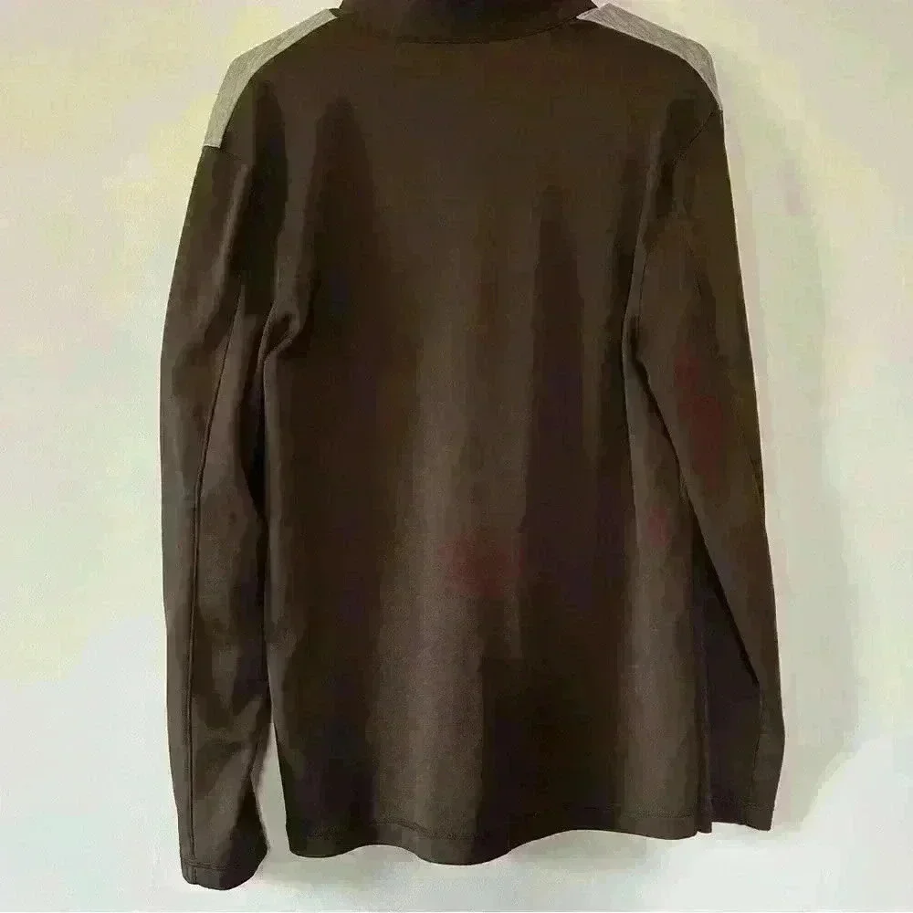 Cleveland browns quarter zip with sleeve pocket